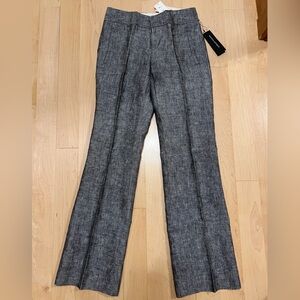 Banana Republic Gray 100% Linen Women's Trousers 00P